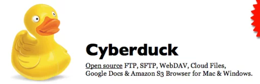 CyberDuck benutzen wir für die FTP Übertragung