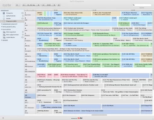 eyetv EPG Ansicht