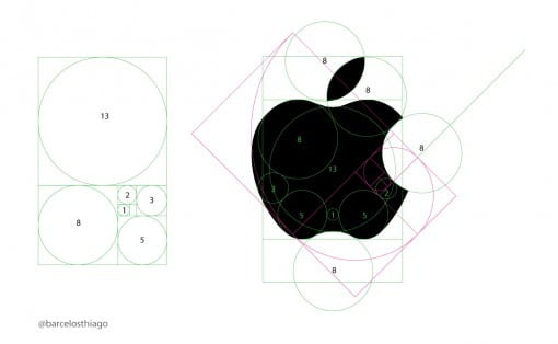 Apple Logo Goldener Schnitt 510x314
