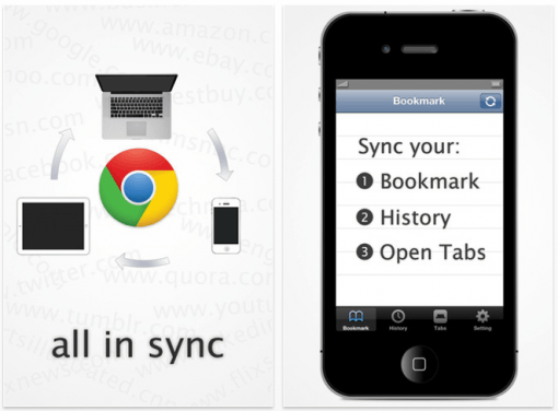 Mit Chrome Sync Pro sind Lesezeichen auf dem iPhone
