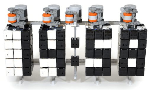 Digitaluhr aus Lego Technik