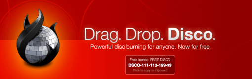 Mac OS X Disco 510x160