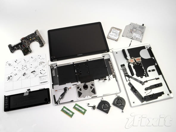 Teardown MacBook Pro 15″ und Retina Display