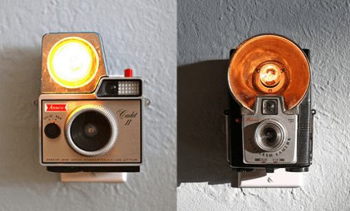 Design: Nachtlichter aus alten Kameras
