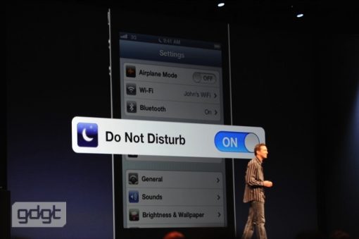 iOS 6 Do not disturb