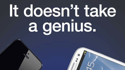 Samsung Galaxy S3/iPhone Werbung