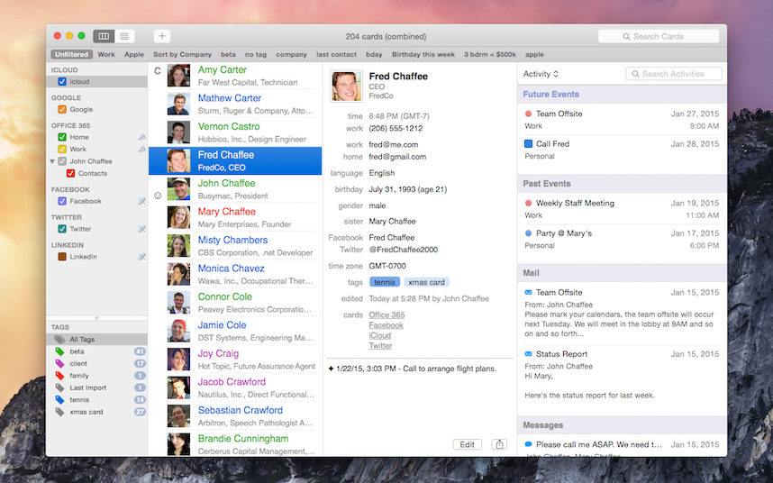 BusyMac BusyContacts