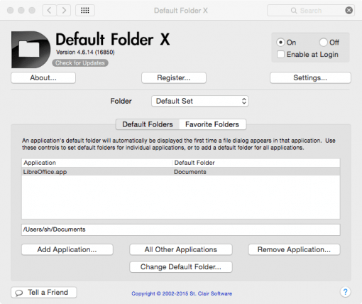 Default Folder X