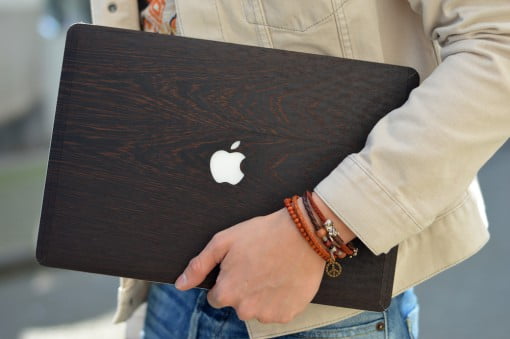 glitty Wnge Holz Case MacBook