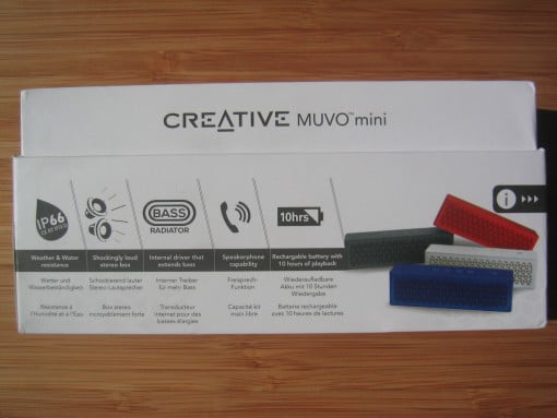 Creative Muvo mini Verpackung