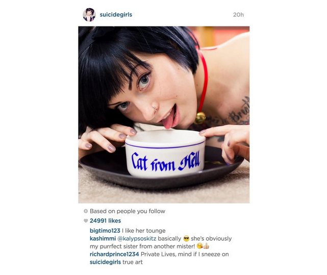 „Küstler“ nutzt ungefragt Instagramfotos, SuicideGirls schlagen zurück