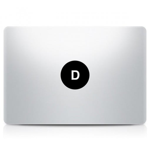 Alphabet Decal MacBook D