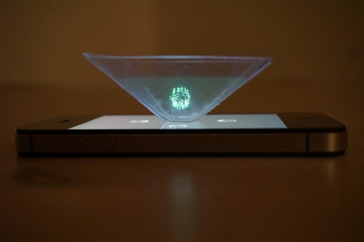 Hologramm auf dem iPhone