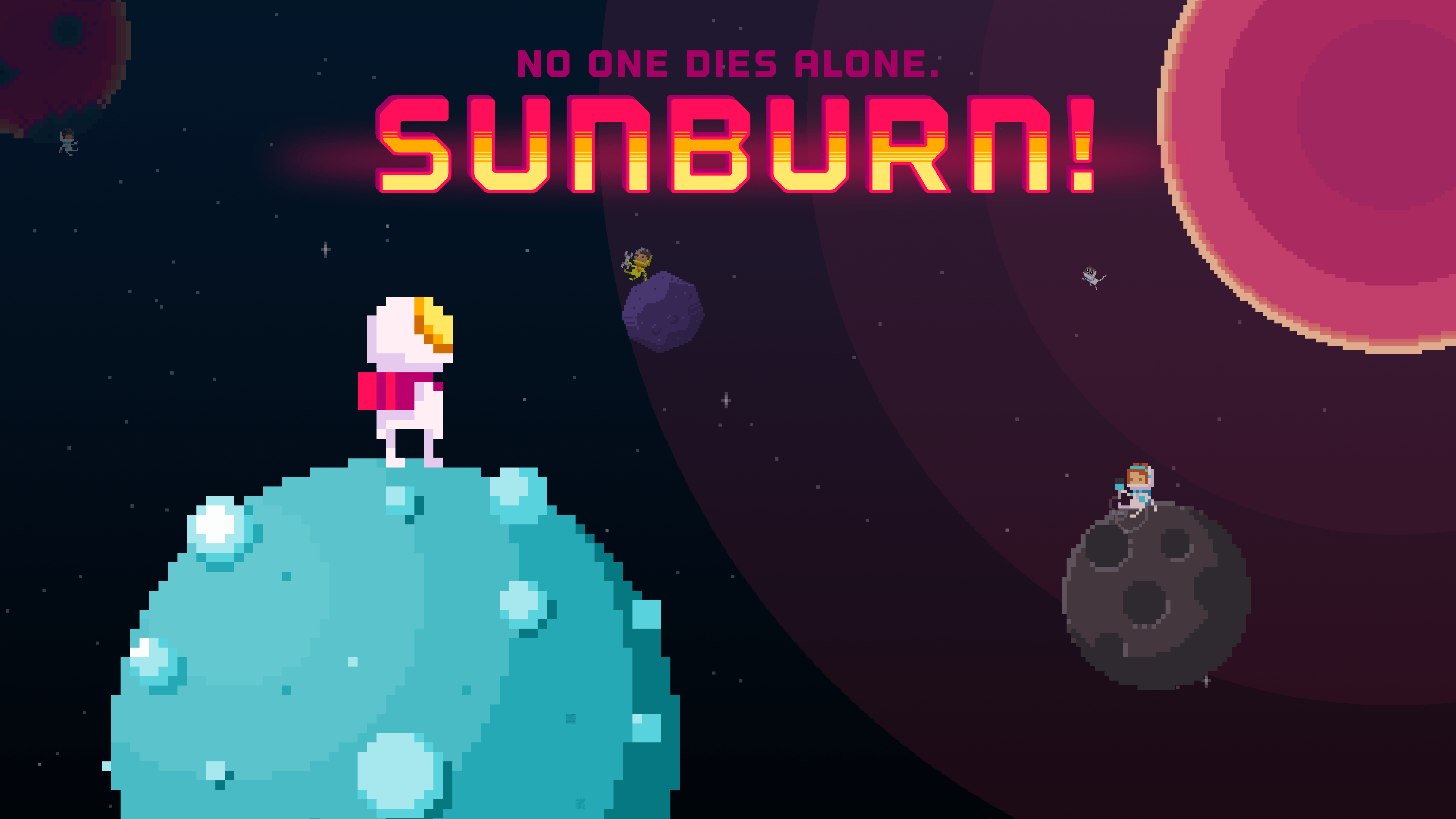 Sunburn! Retro-Rätsel-Spiel im Weltall