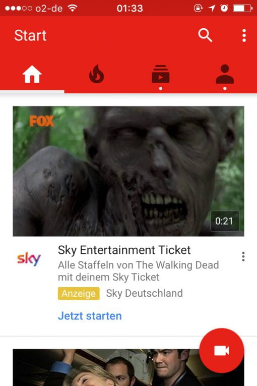 Walking Dead Werbung YouTube