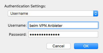 VPN Username