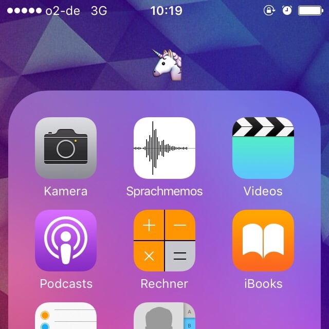 Einhorn ist auch eine Kategorie: Ordner in iOS mit Emoticons bezeichnen