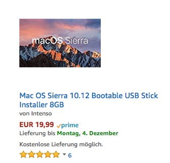 macOS als USB-Stick Installationsmedium auf Amazon