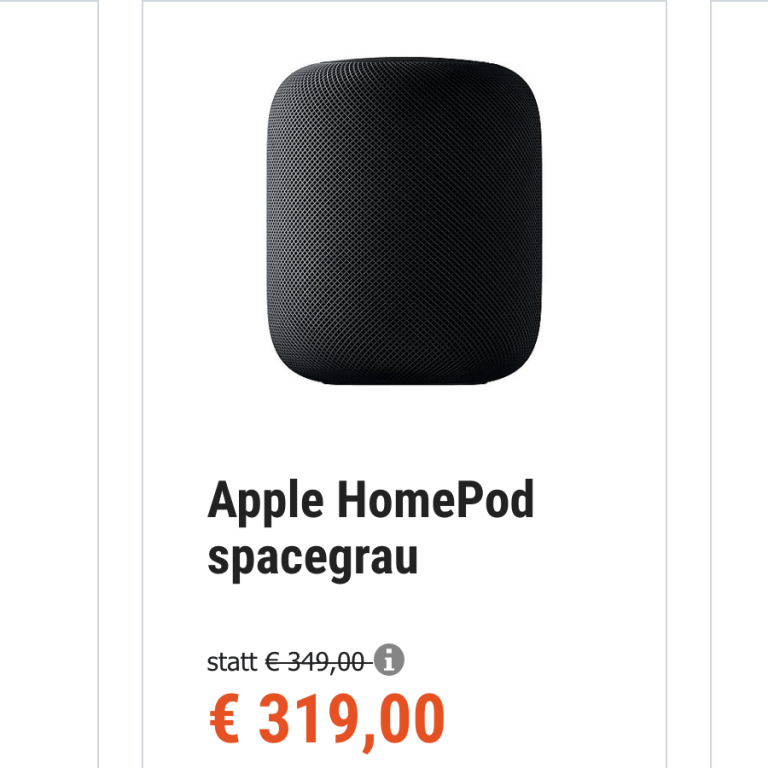 Alles billiger: AirPods, HomePod, graues Keyboard, iPhone X
