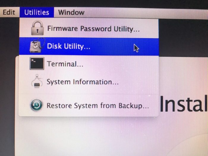 disk utility