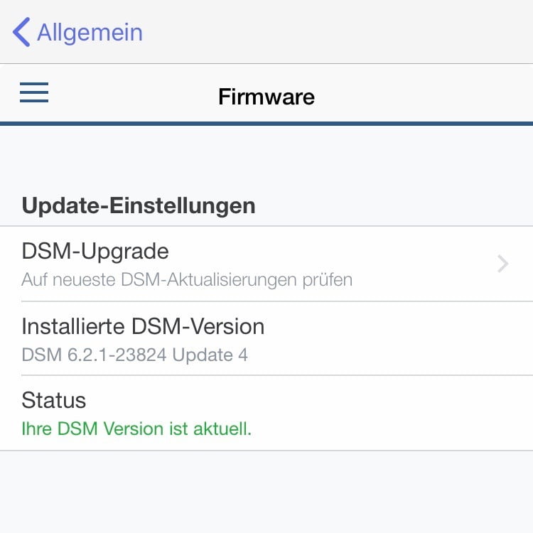 synology update