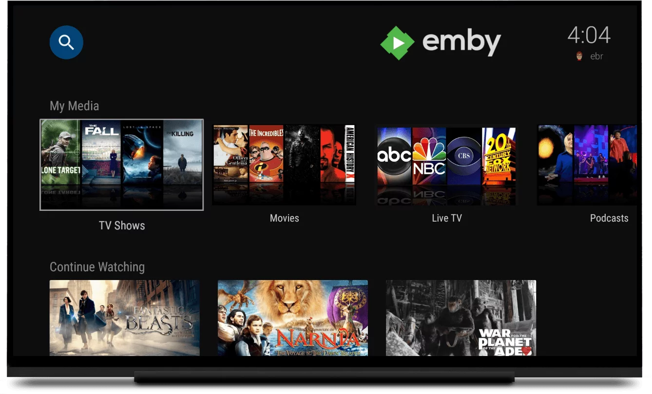 Für Eure eigenen Medien: Plex Alternative emby