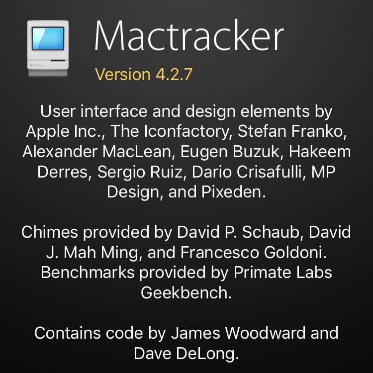Mactracker: Alle technischen Details über Apple Produkte