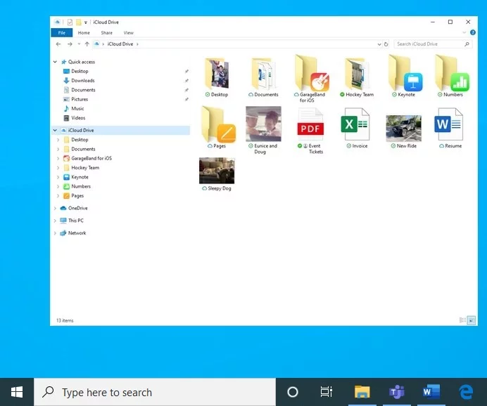 icloud windows 10