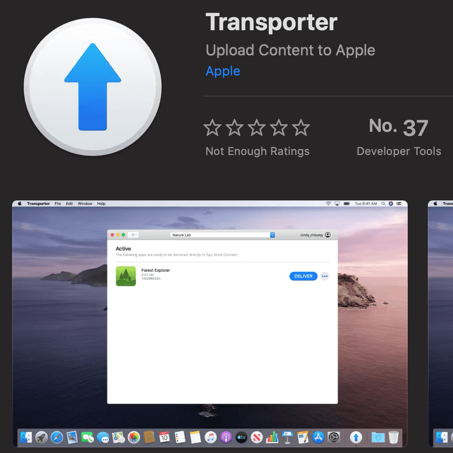 apple transporter app