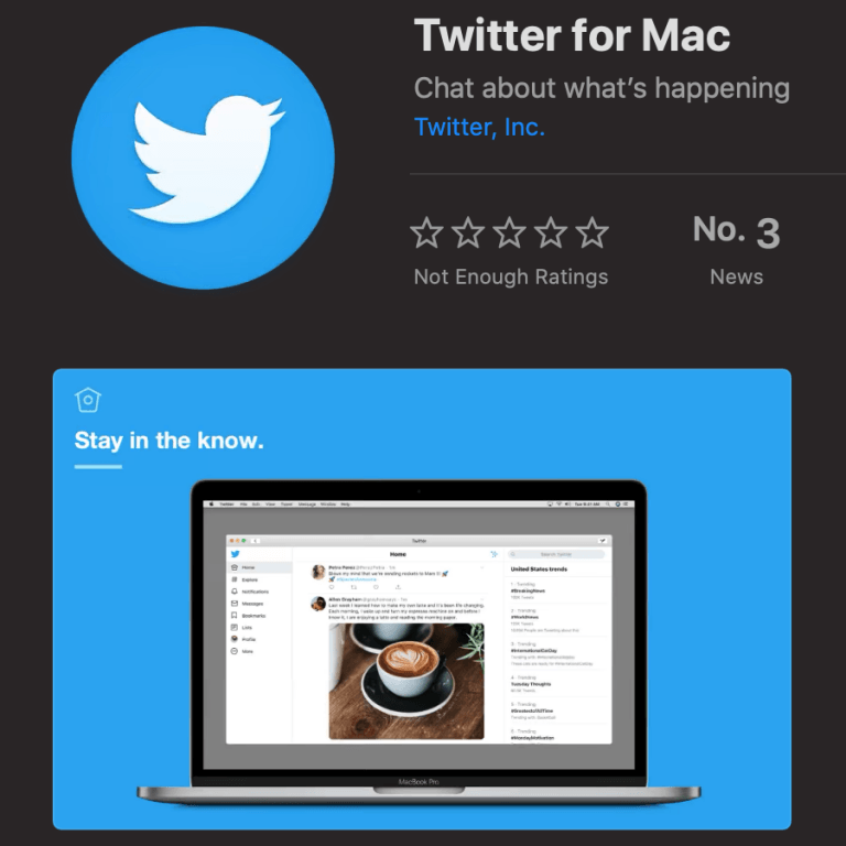 Offizielle Twitter App jetzt als Catalyst App auf macOS Catalina