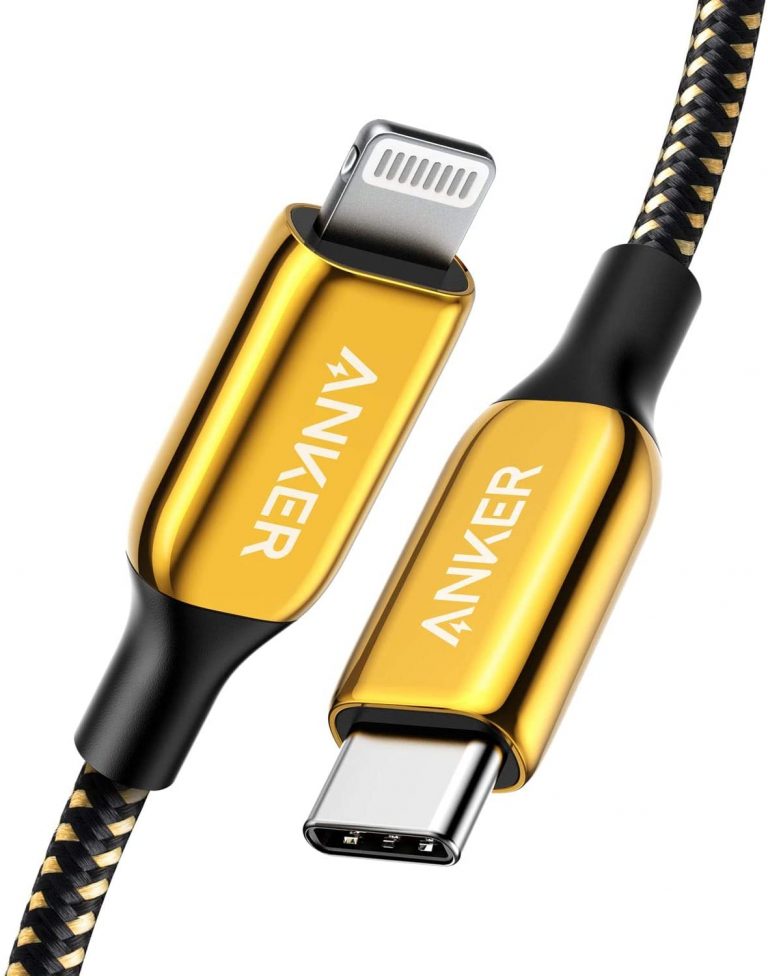 Goldenes Lightning Kabel von Anker für 100 Dollar