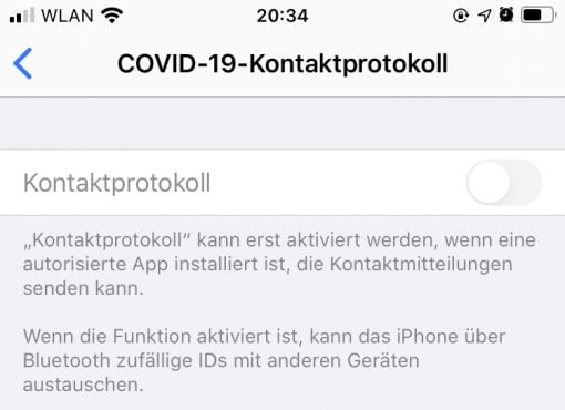 Iphone Covid 19 Api Exposure Notifications