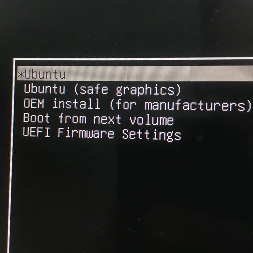 Unbuntu Boot Menu