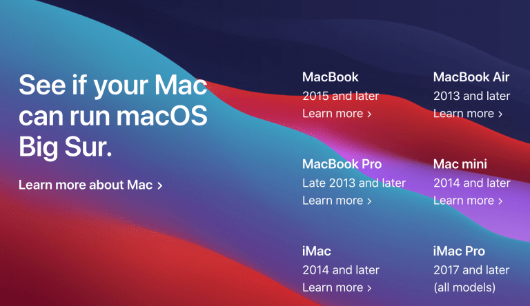 Big Sur Beta Patcher für die Installation auf alten Macs