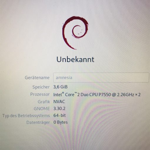 Debian Tails on old MacBook