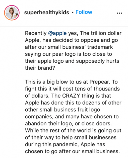 Instagram Prepear Apple