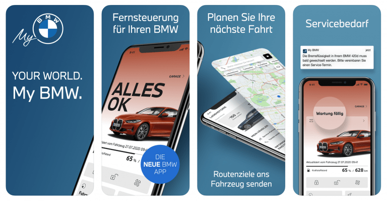 My BMW App ersetzt alte Connect Variante fürs Fahrzeug