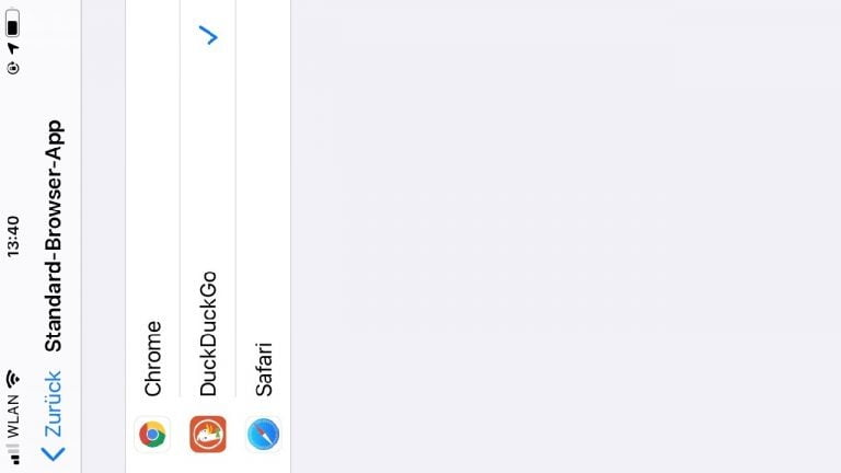 iOS 14 vergisst Standard Browser und Mail App nach Neustart