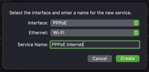 PPPoE Internet