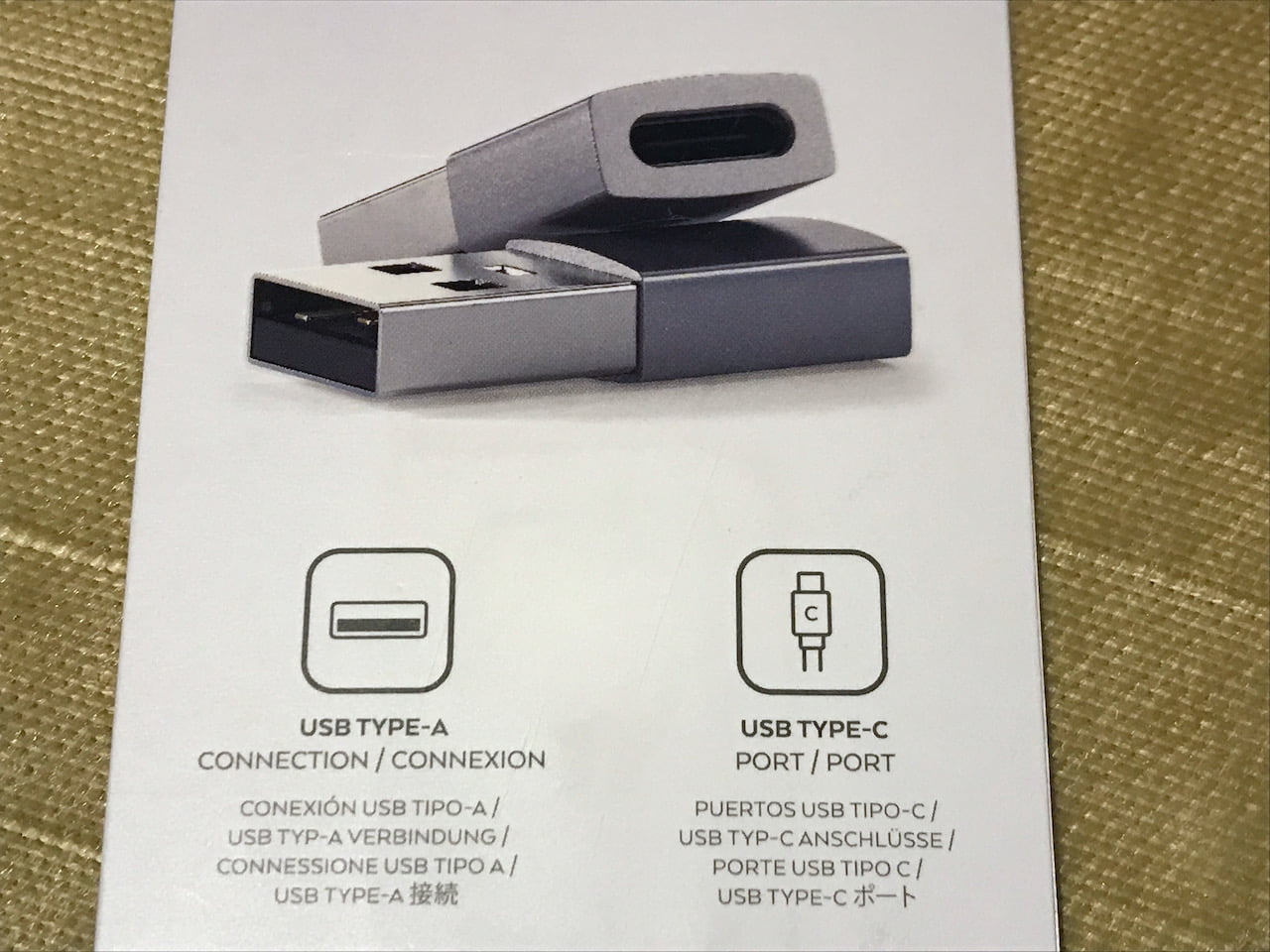Satechi USB A to USB C Adapter back