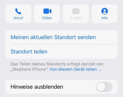 iOS Info Person