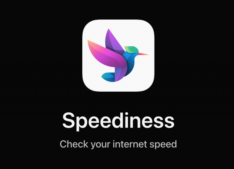 Grafische Oberfläche für Speedtest in macOS Monterey