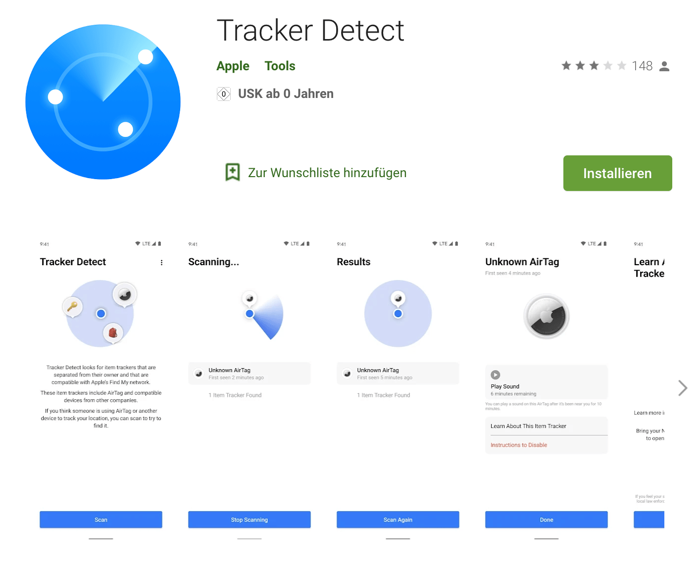 Tracker Detect Android