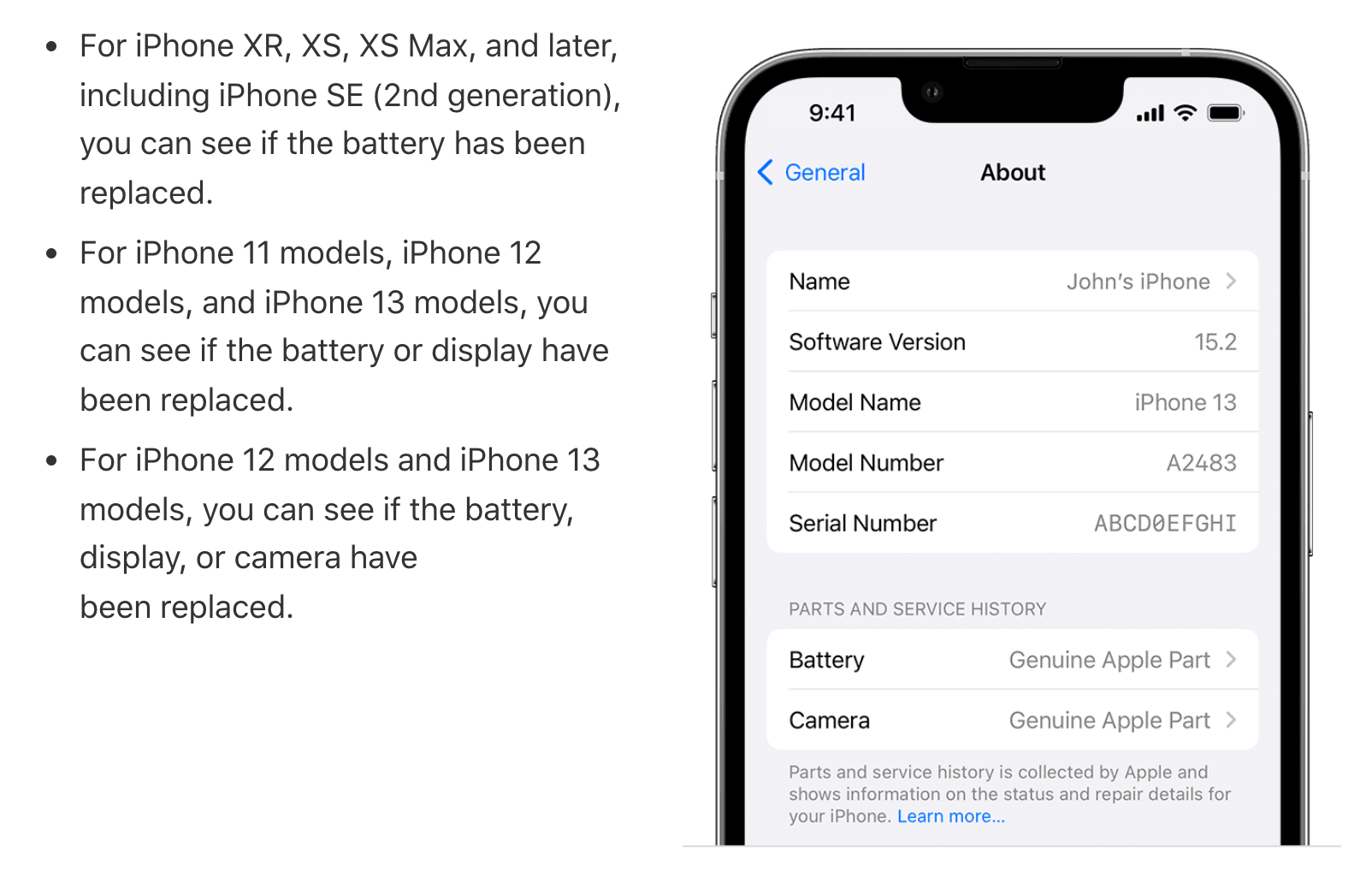 iOS 15.2 service history
