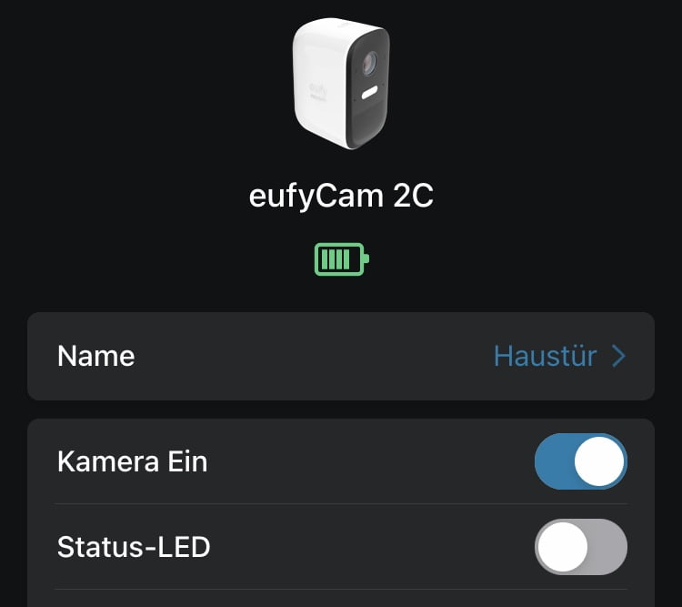 HomeKit Kamera: Energie sparen und Laufzeit verlängern