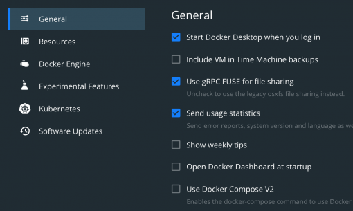 Docker Desktop macOS CPU