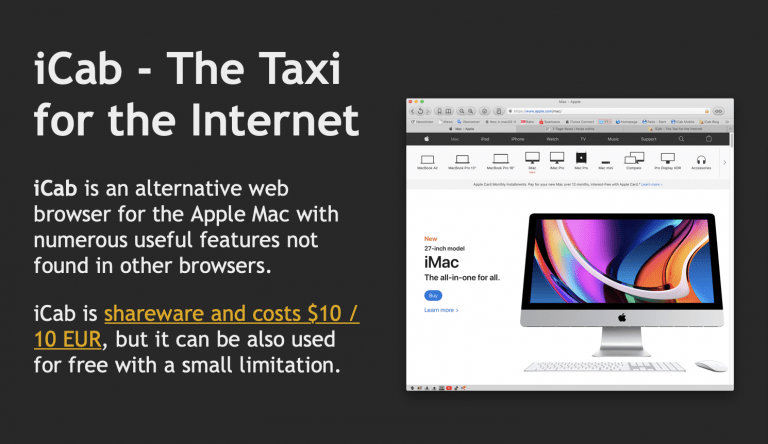 iCab: Alternativer Browser für macOS