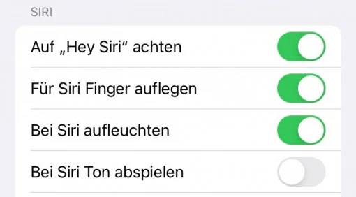 Bei Siri Ton abspielen