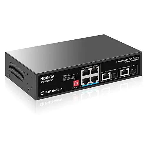 50924 1 nicgiga 7 port gigabit poe swi