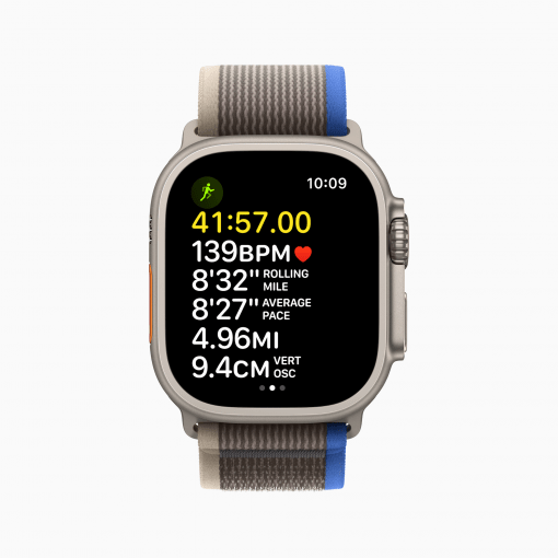 Apple Watch Ultra Blue Gray Trail Loop Running Workout View 220907